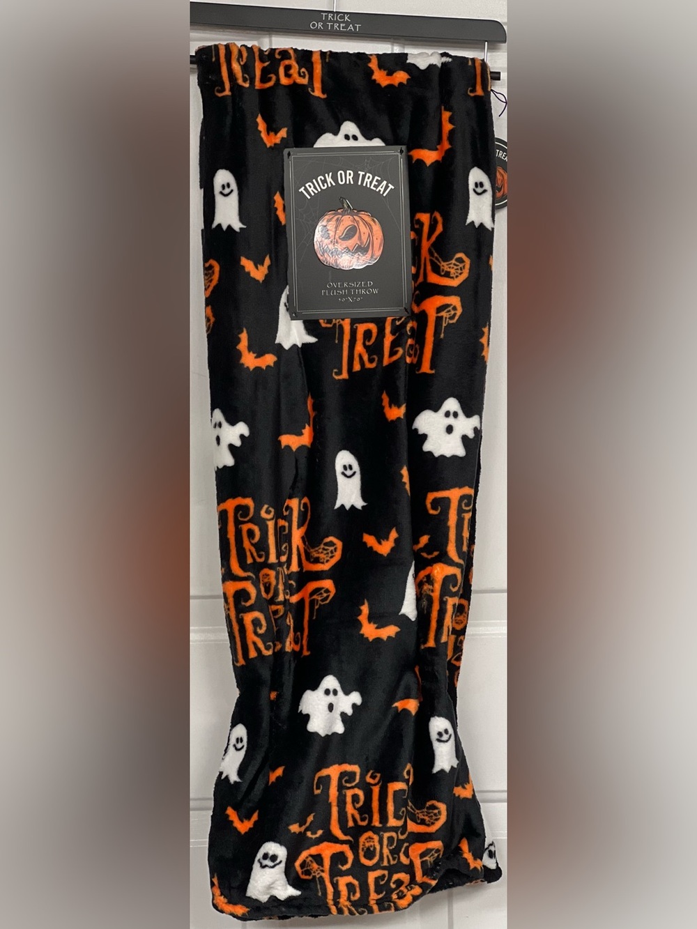 Halloween Trick or Treat Plush Blanket - Picture 1 of 2
